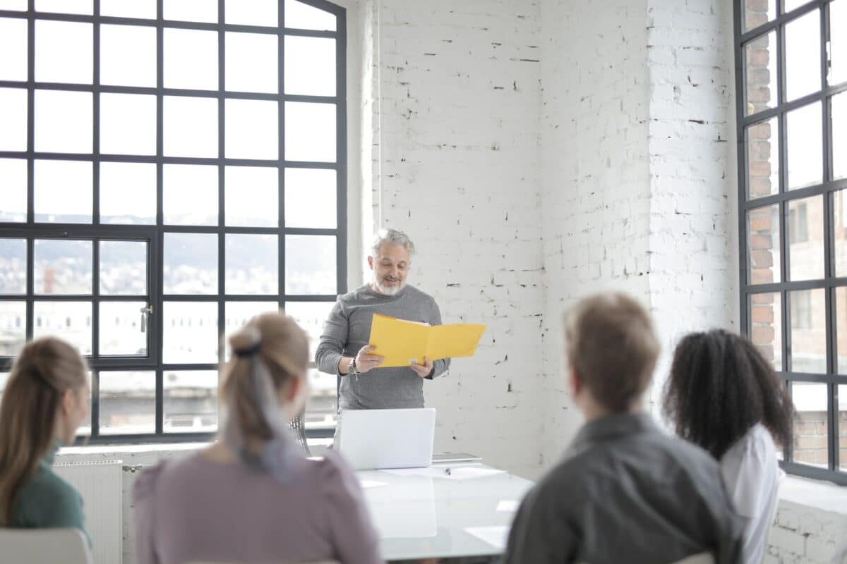 coach presenting ideas